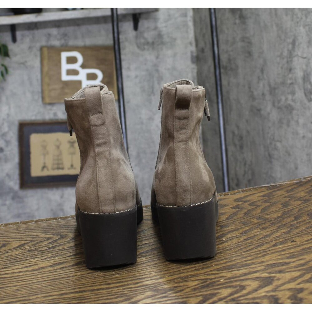 Style & Co. Womens Sayylor Dress Booties 10019630400 Taupe Microsuede Brown 9.5M - Picture 4 of 10
